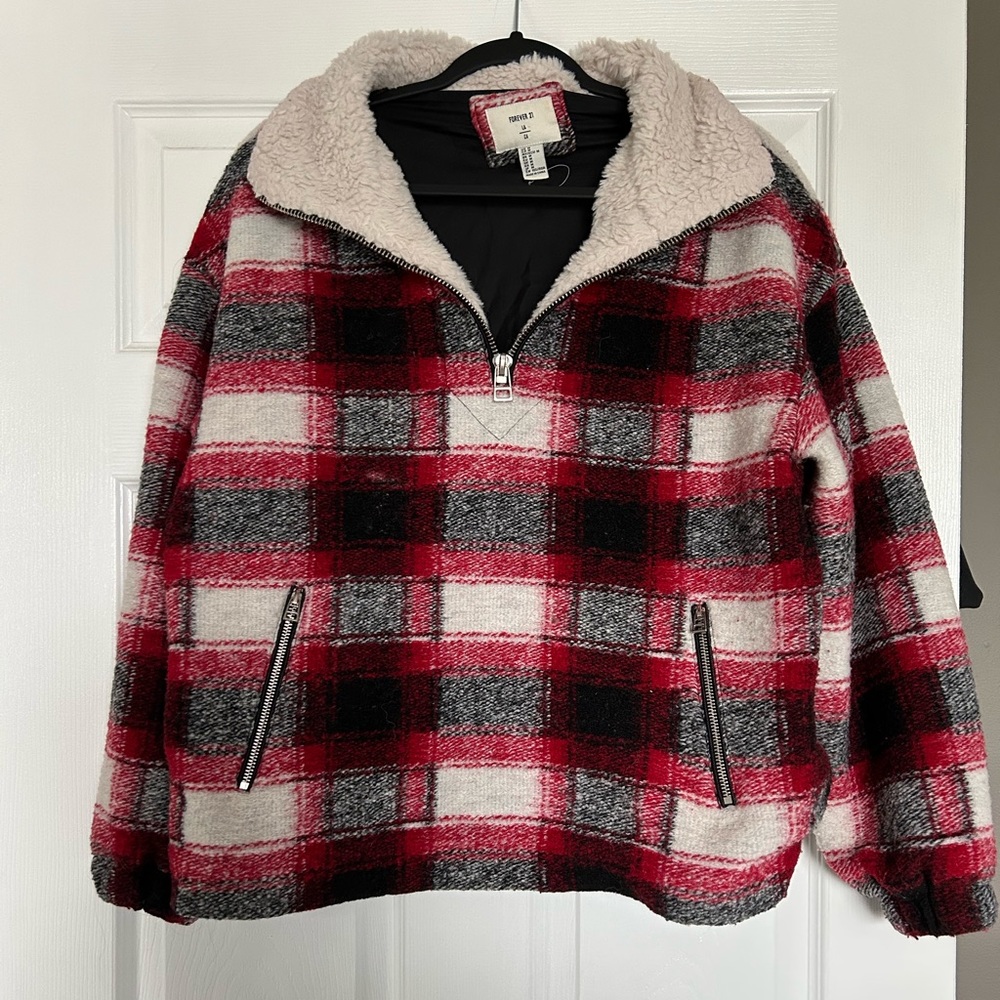 SOLD Plaid Pullover Fleece